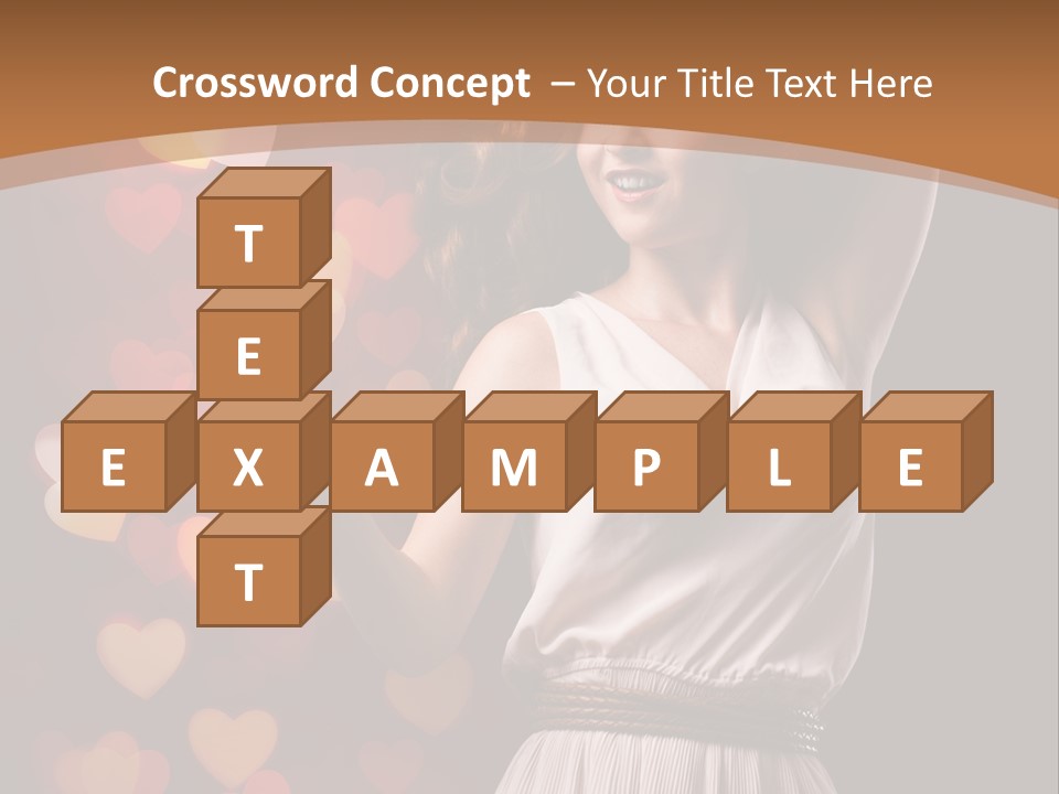 Liebe Frau Flirt PowerPoint Template