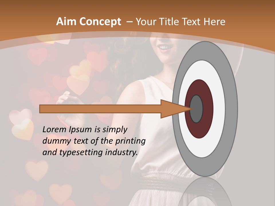 Liebe Frau Flirt PowerPoint Template