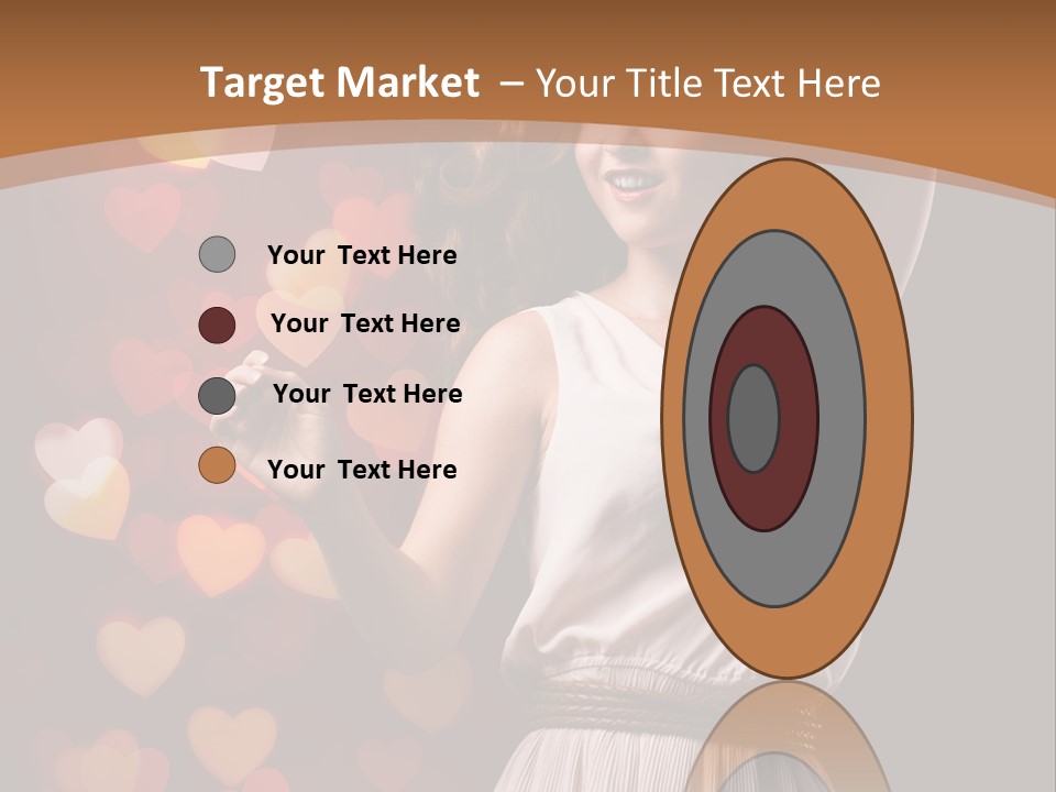 Liebe Frau Flirt PowerPoint Template