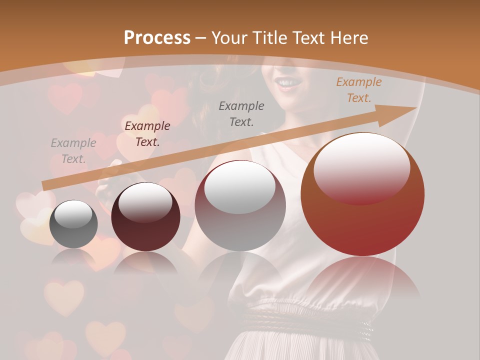 Liebe Frau Flirt PowerPoint Template