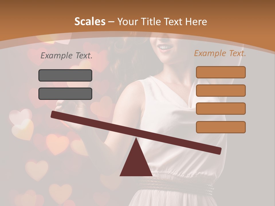 Liebe Frau Flirt PowerPoint Template