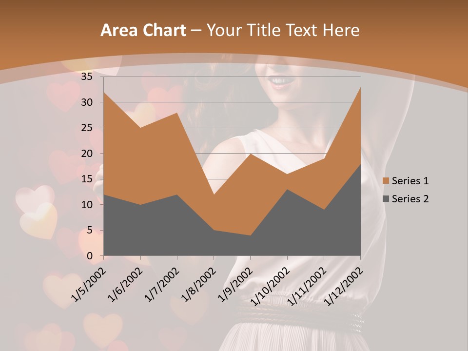 Liebe Frau Flirt PowerPoint Template