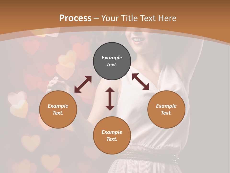Liebe Frau Flirt PowerPoint Template