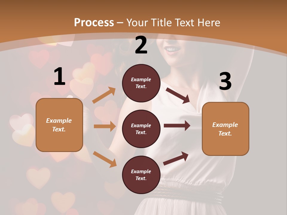 Liebe Frau Flirt PowerPoint Template