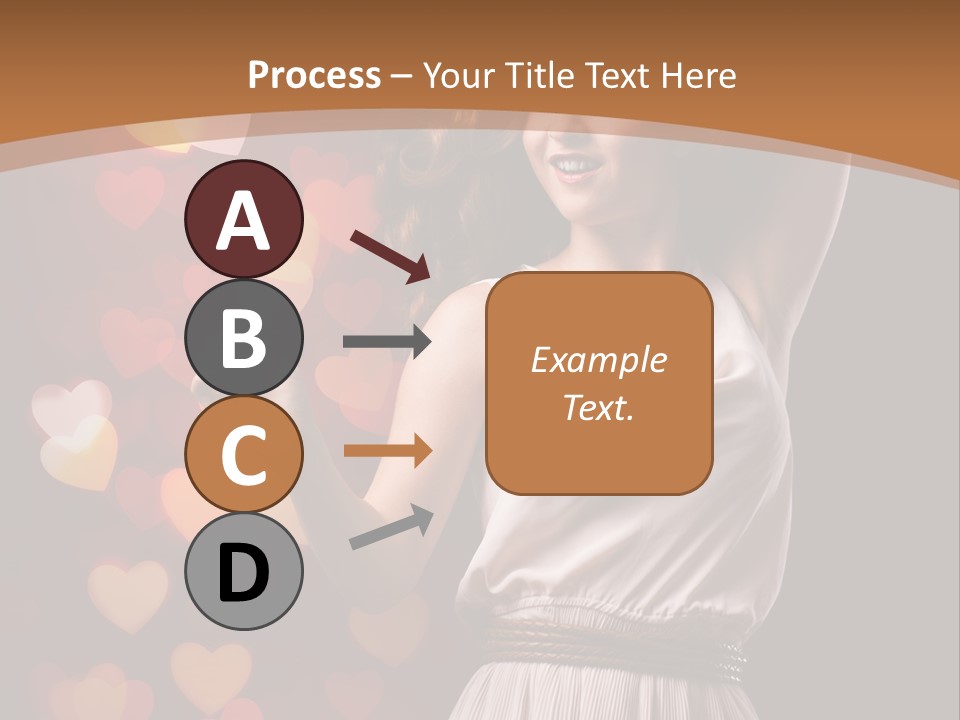 Liebe Frau Flirt PowerPoint Template