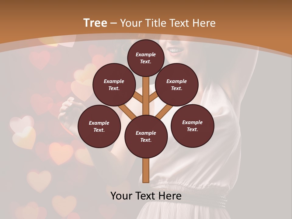 Liebe Frau Flirt PowerPoint Template