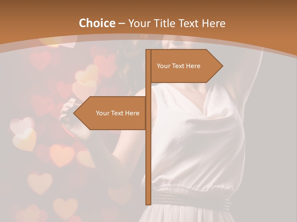 Liebe Frau Flirt PowerPoint Template