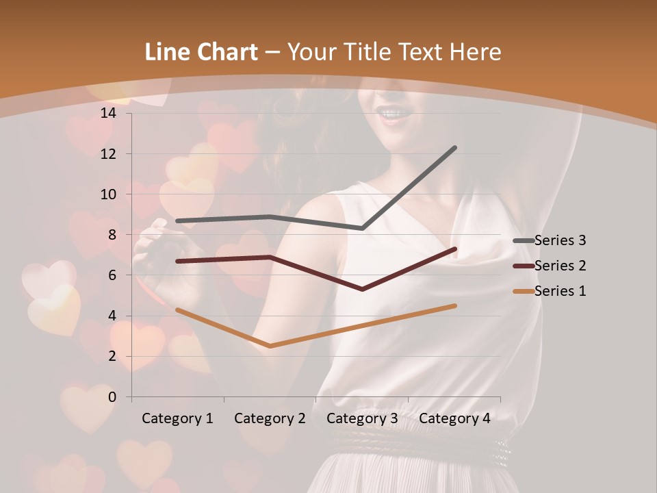 Liebe Frau Flirt PowerPoint Template