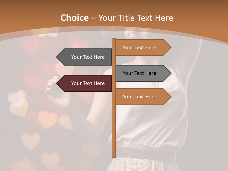 Liebe Frau Flirt PowerPoint Template