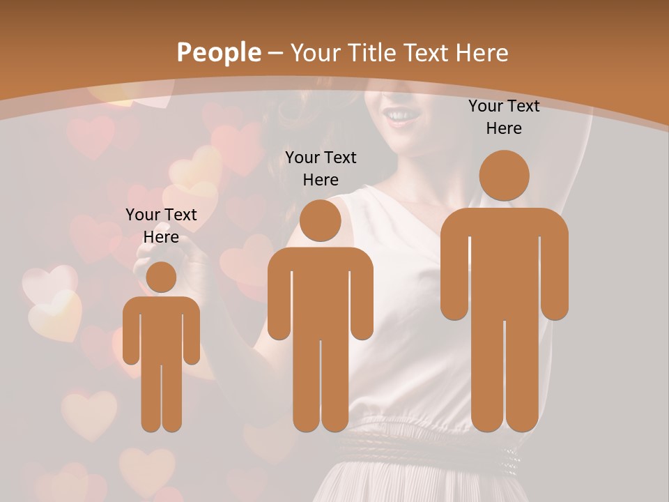 Liebe Frau Flirt PowerPoint Template