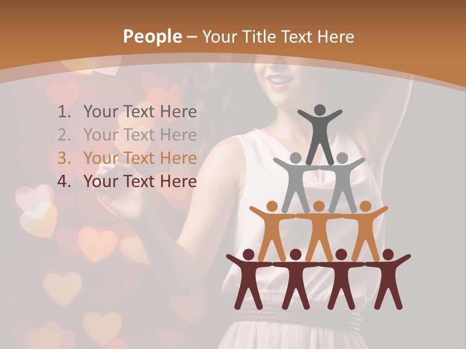 Liebe Frau Flirt PowerPoint Template