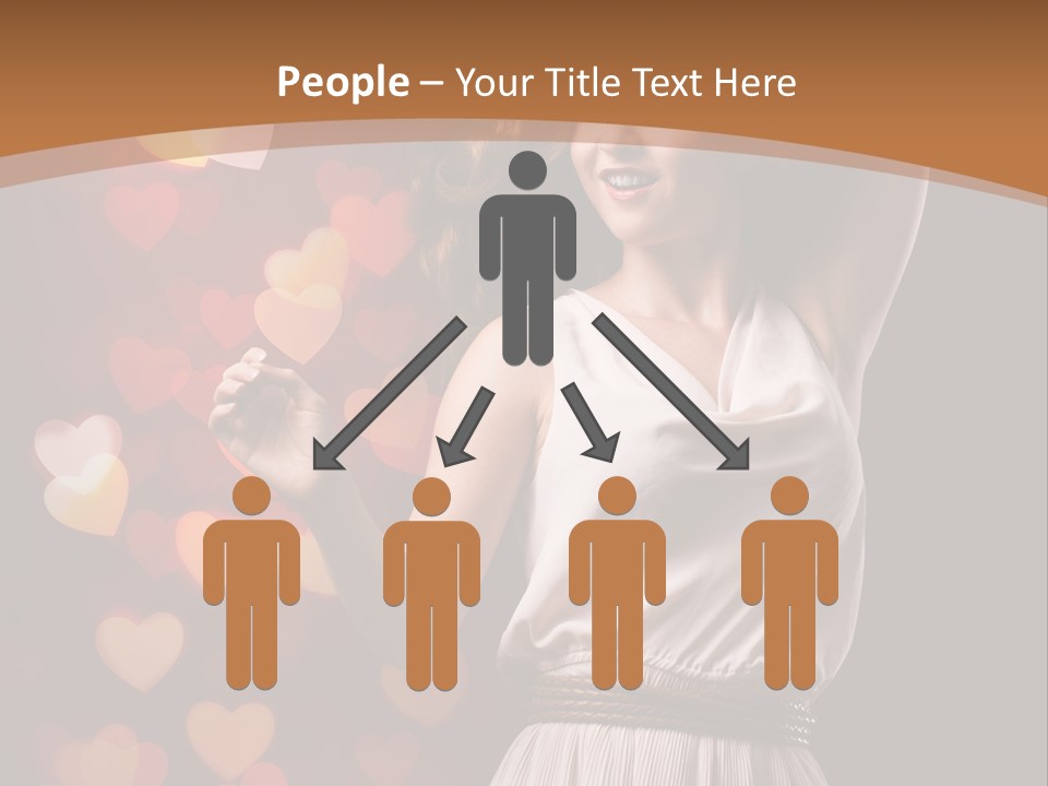 Liebe Frau Flirt PowerPoint Template