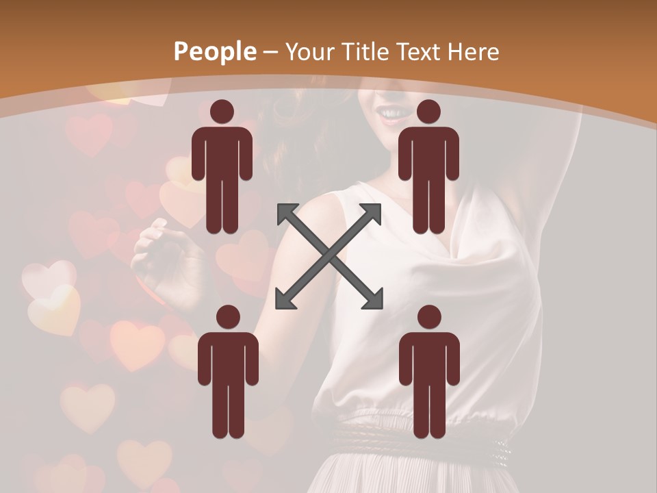 Liebe Frau Flirt PowerPoint Template