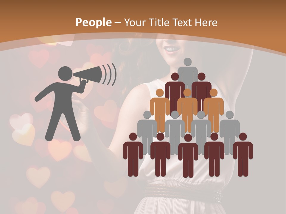 Liebe Frau Flirt PowerPoint Template