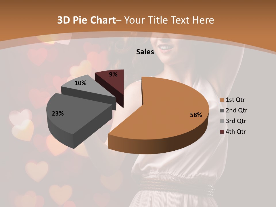 Liebe Frau Flirt PowerPoint Template