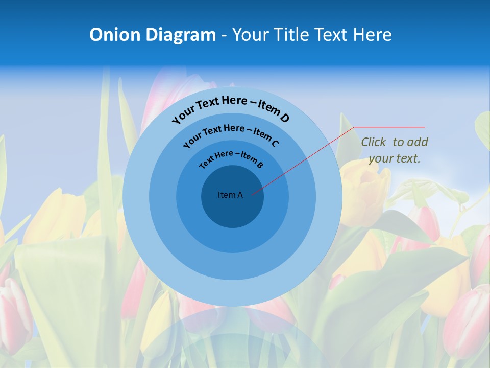 Himmel Feld Tulpen PowerPoint Template