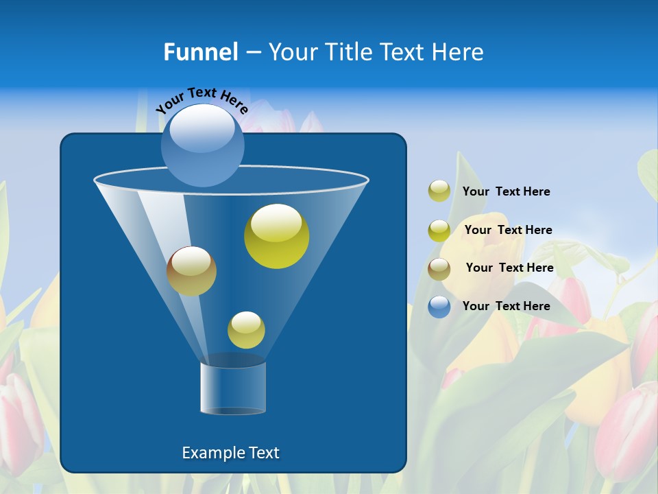 Himmel Feld Tulpen PowerPoint Template