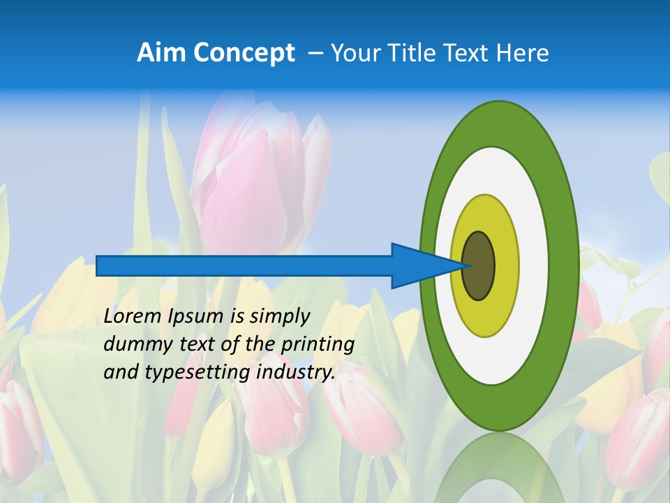 Himmel Feld Tulpen PowerPoint Template