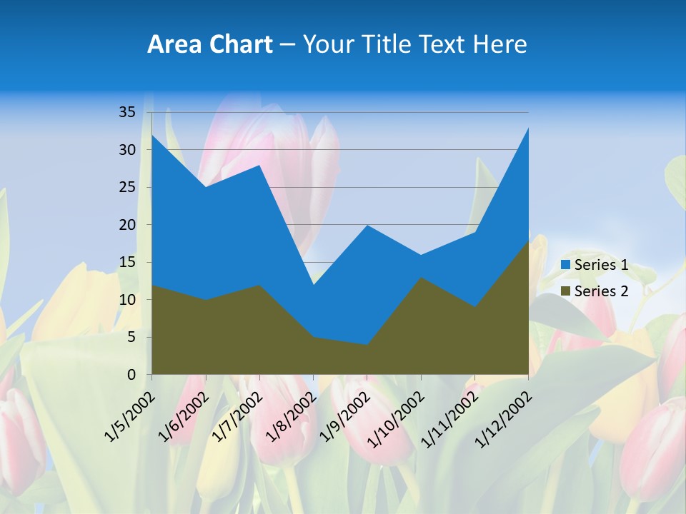 Himmel Feld Tulpen PowerPoint Template