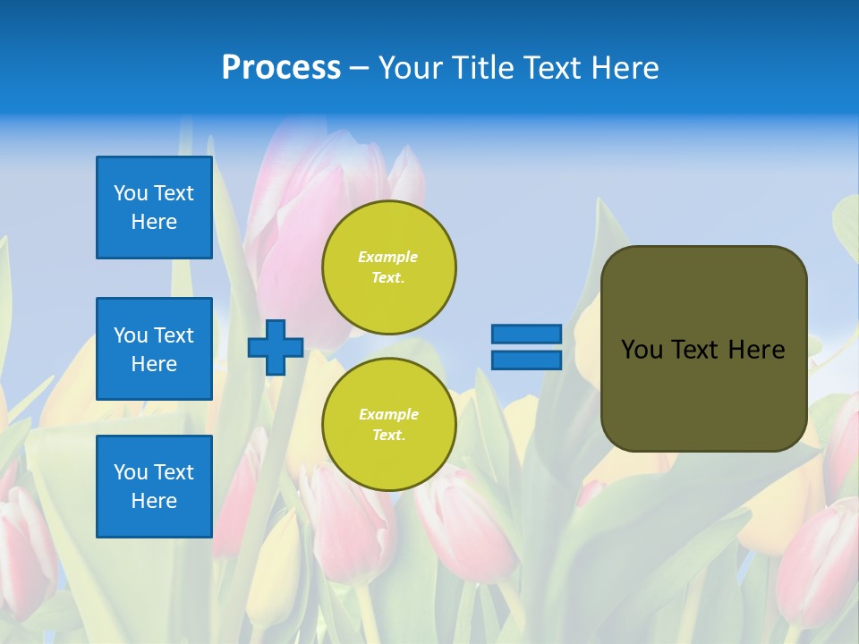 Himmel Feld Tulpen PowerPoint Template