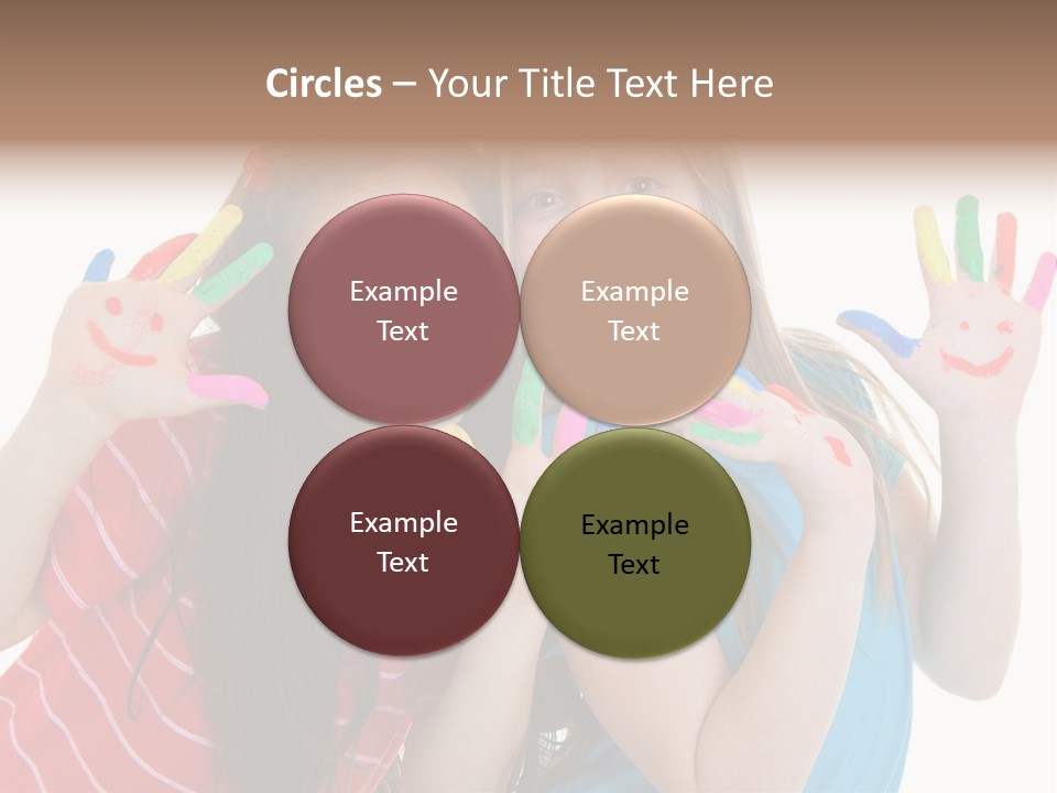 Female Caucasian Bright PowerPoint Template