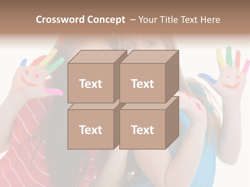 Female Caucasian Bright PowerPoint Template