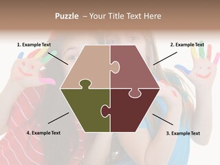 Female Caucasian Bright PowerPoint Template
