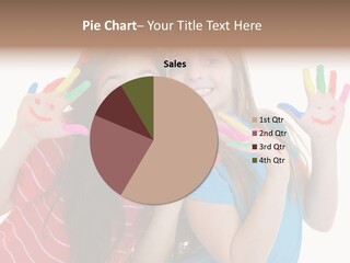 Female Caucasian Bright PowerPoint Template