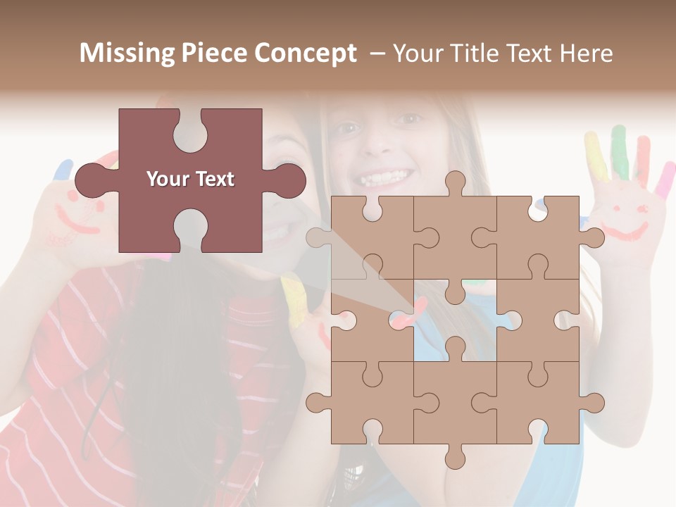 Female Caucasian Bright PowerPoint Template