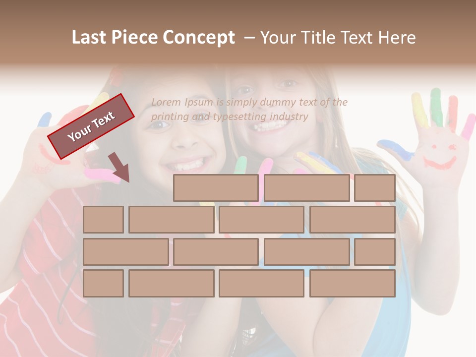 Female Caucasian Bright PowerPoint Template