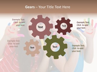 Female Caucasian Bright PowerPoint Template