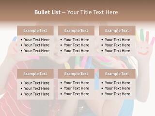 Female Caucasian Bright PowerPoint Template