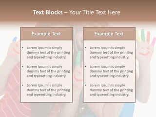 Female Caucasian Bright PowerPoint Template