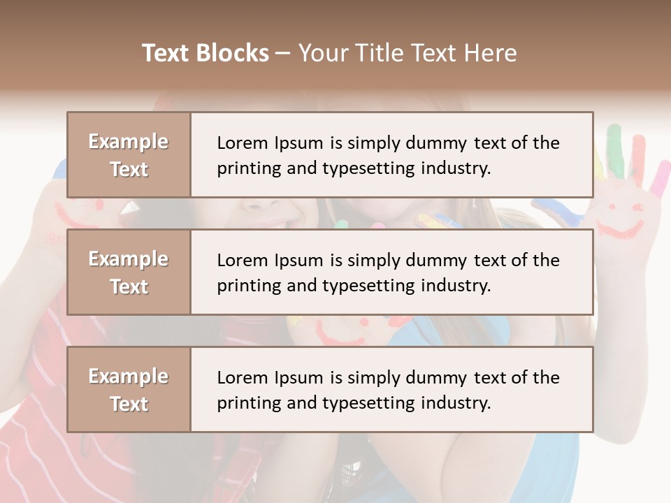 Female Caucasian Bright PowerPoint Template