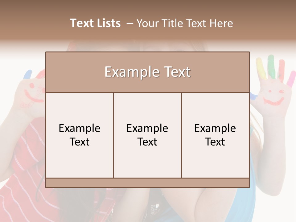 Female Caucasian Bright PowerPoint Template