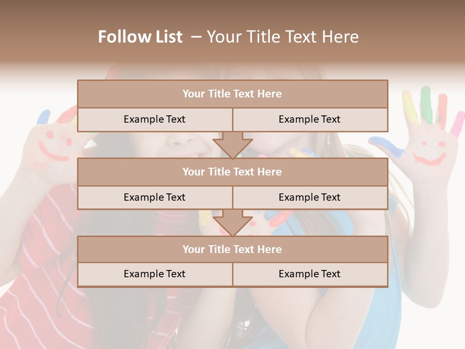 Female Caucasian Bright PowerPoint Template