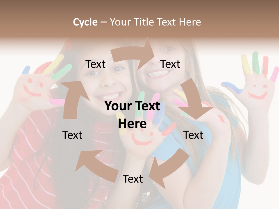 Female Caucasian Bright PowerPoint Template