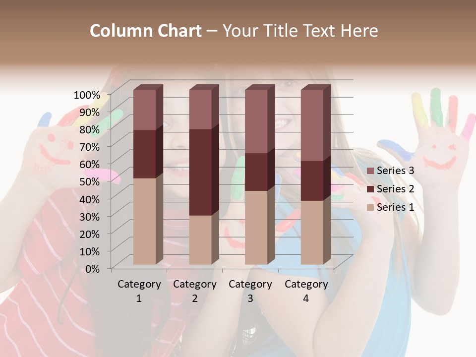 Female Caucasian Bright PowerPoint Template