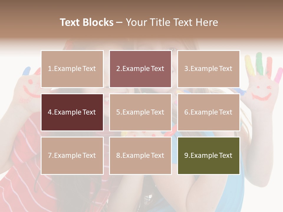 Female Caucasian Bright PowerPoint Template