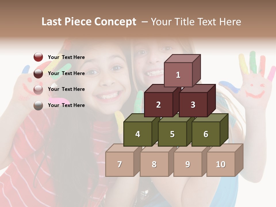 Female Caucasian Bright PowerPoint Template