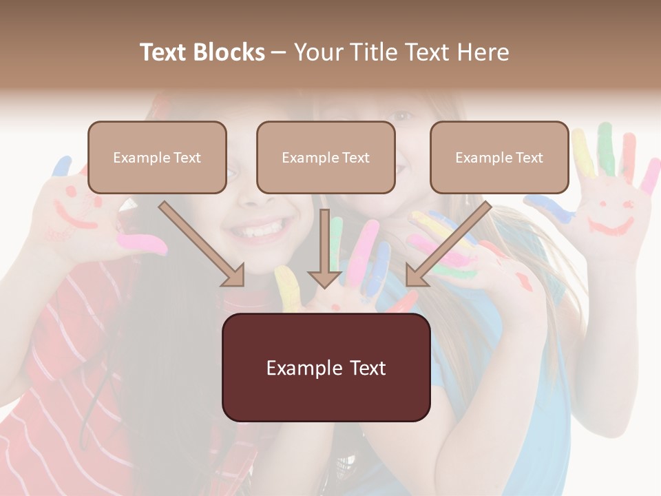 Female Caucasian Bright PowerPoint Template