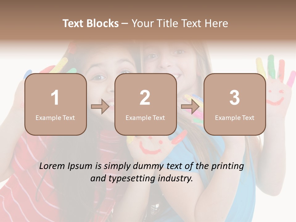 Female Caucasian Bright PowerPoint Template