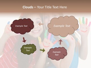 Female Caucasian Bright PowerPoint Template