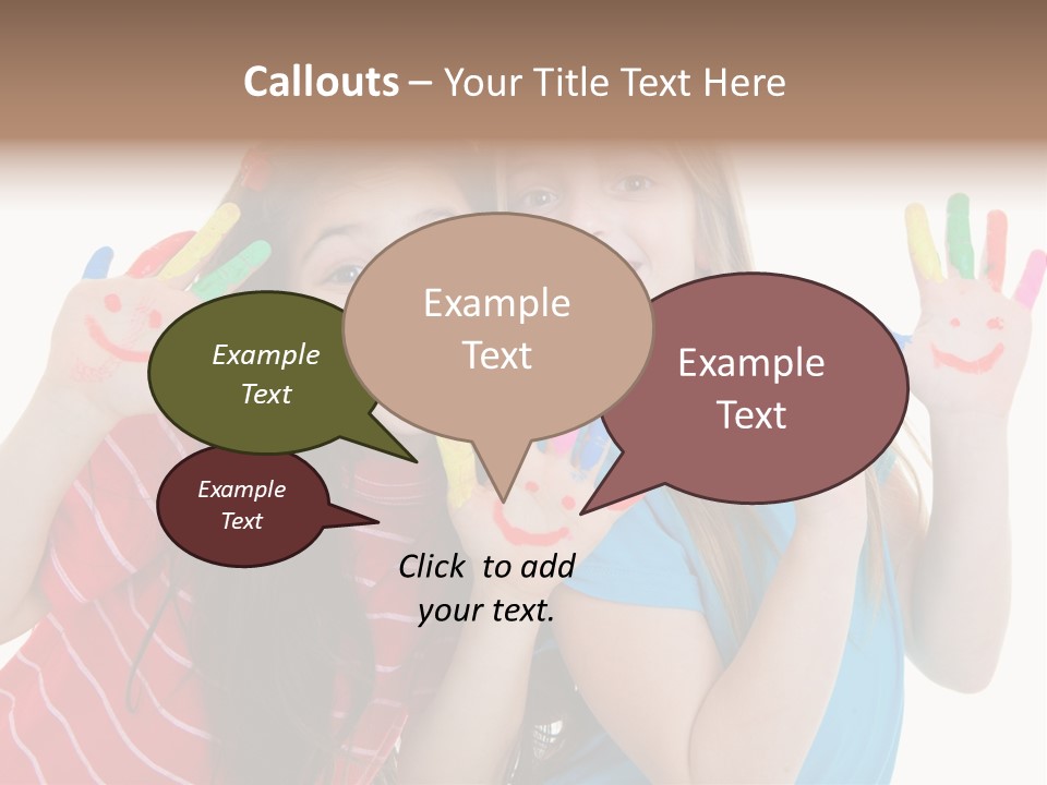 Female Caucasian Bright PowerPoint Template