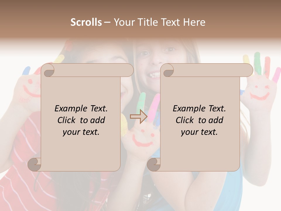 Female Caucasian Bright PowerPoint Template