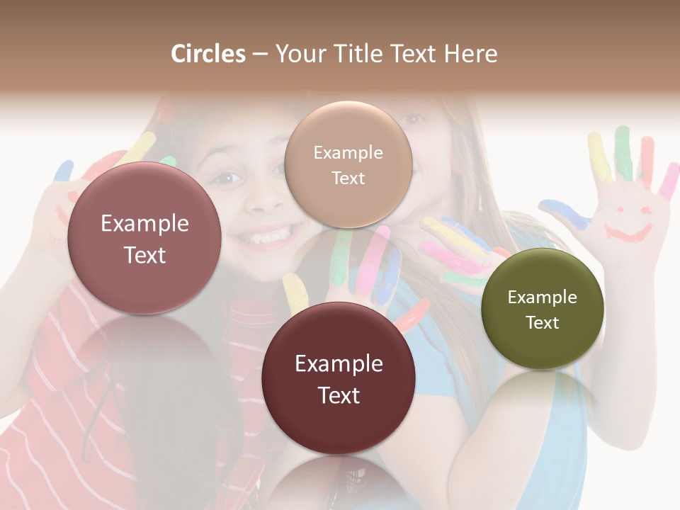 Female Caucasian Bright PowerPoint Template