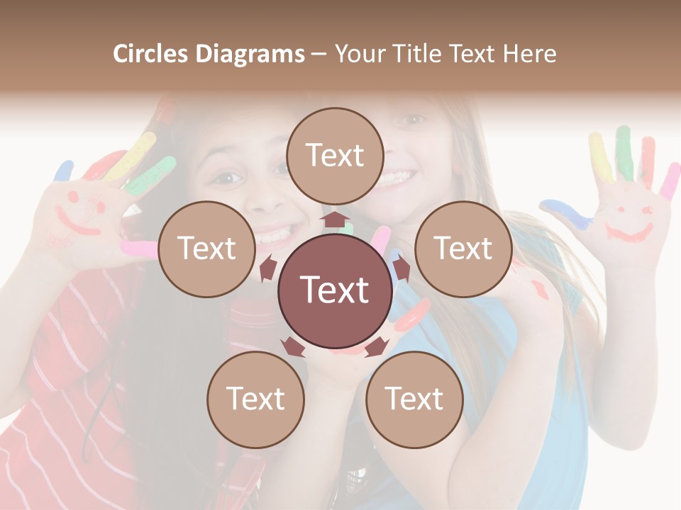 Female Caucasian Bright PowerPoint Template