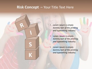 Female Caucasian Bright PowerPoint Template