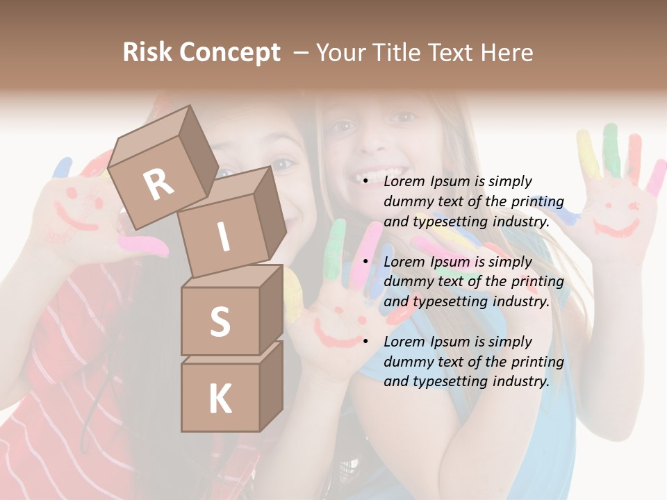 Female Caucasian Bright PowerPoint Template