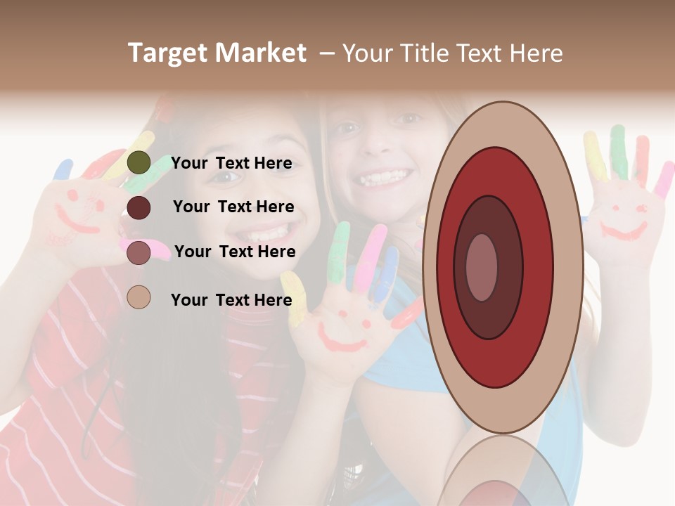 Female Caucasian Bright PowerPoint Template